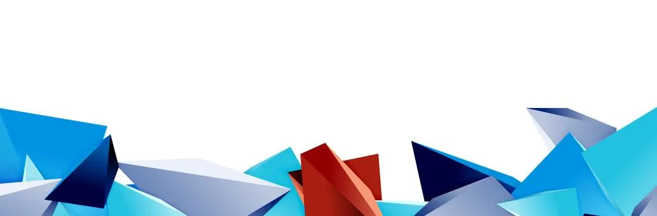 Triangle mosaic abstract background, 3d triangular low poly shapes. Geometric Illustrazione stock