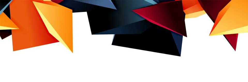 Triangle mosaic abstract background, 3d triangular low poly shapes. Geometric イラスト素材