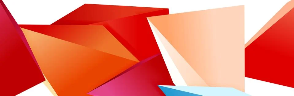 Triangle mosaic abstract background, 3d triangular low poly shapes. Geometric イラスト素材