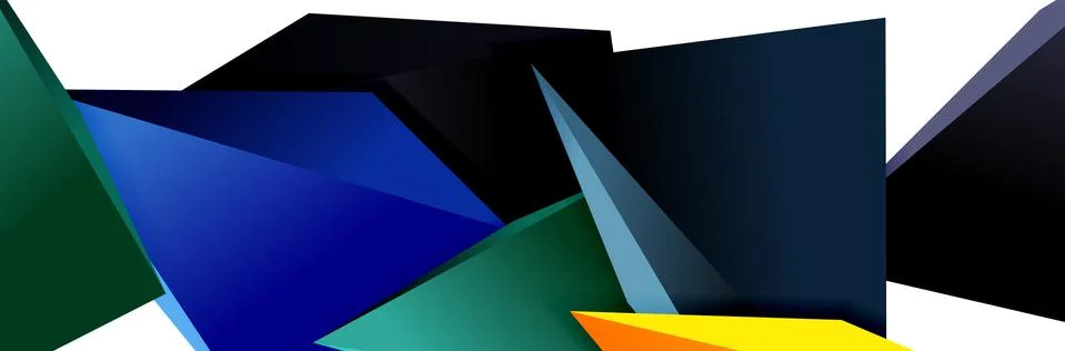 Triangle mosaic abstract background, 3d triangular low poly shapes. Geometric イラスト素材