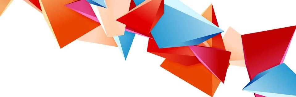 Triangle mosaic abstract background, 3d triangular low poly shapes. Geometric 스톡 일러스트