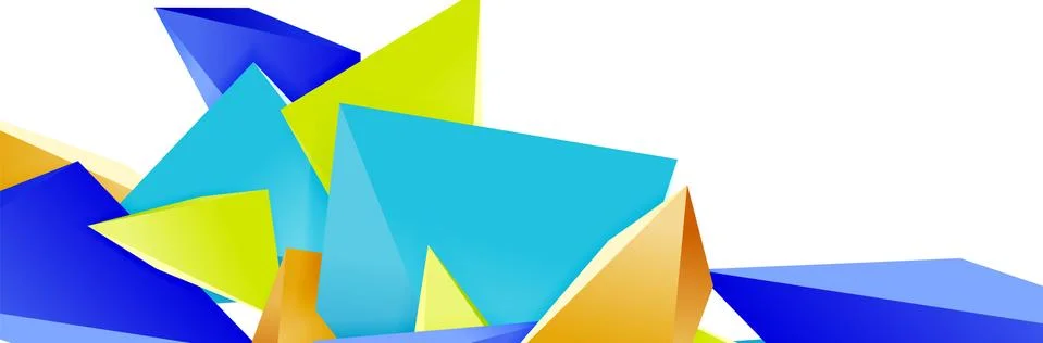 Triangle mosaic abstract background, 3d triangular low poly shapes. Geometric イラスト素材
