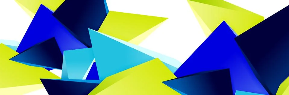 Triangle mosaic abstract background, 3d triangular low poly shapes. Geometric Illustrazione stock