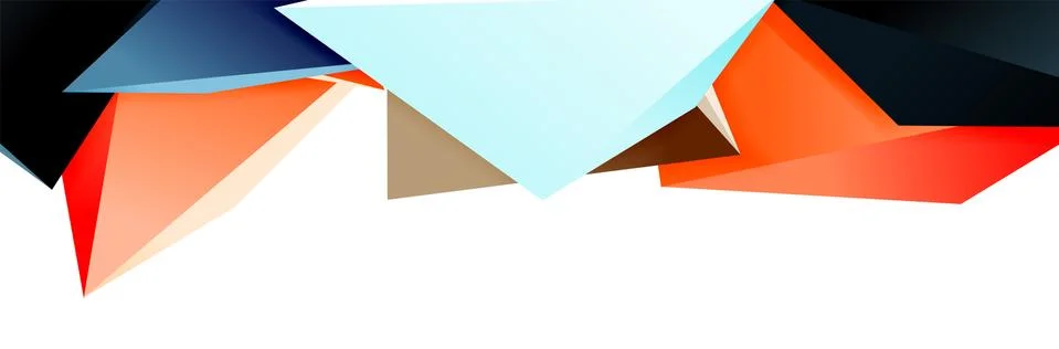 Triangle mosaic abstract background, 3d triangular low poly shapes. Geometric 스톡 일러스트