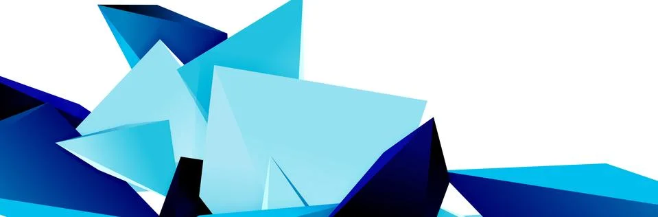 Triangle mosaic abstract background, 3d triangular low poly shapes. Geometric Illustrazione stock
