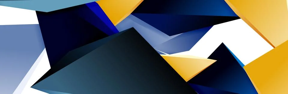 Triangle mosaic abstract background, 3d triangular low poly shapes. Geometric イラスト素材