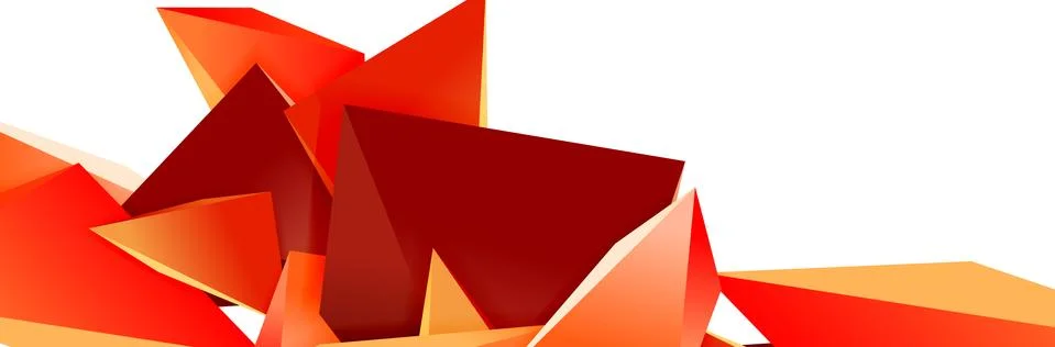Triangle mosaic abstract background, 3d triangular low poly shapes. Geometric Ilustração Stock
