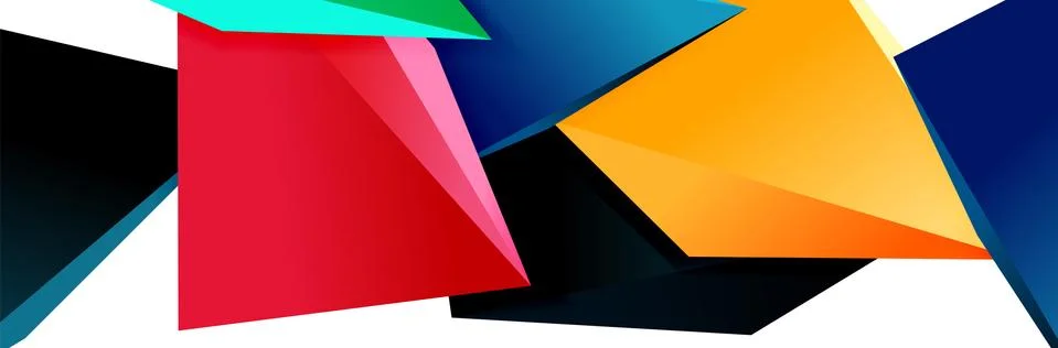 Triangle mosaic abstract background, 3d triangular low poly shapes. Geometric イラスト素材