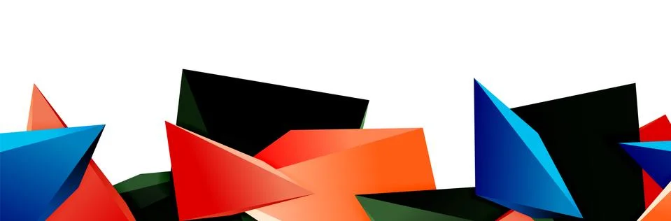 Triangle mosaic abstract background, 3d triangular low poly shapes. Geometric Ilustración de archivo