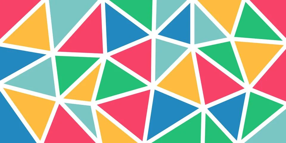Triangle mosaic modern background. Colourful geometric vector illustration... 스톡 일러스트