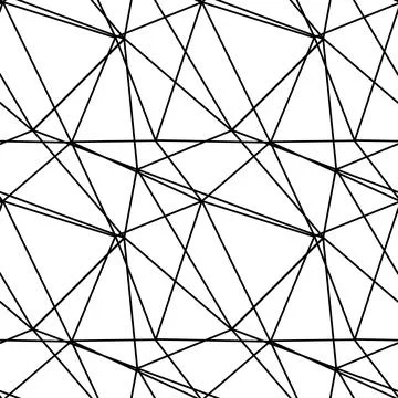 Triangle mosaic of thin lines seamless pattern, background for wrapping paper Illustrazione stock