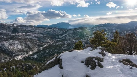 Triangle Mountain Time Lapse | Colorado | RMNP | 7K Timelapse Stock Footage 236875980