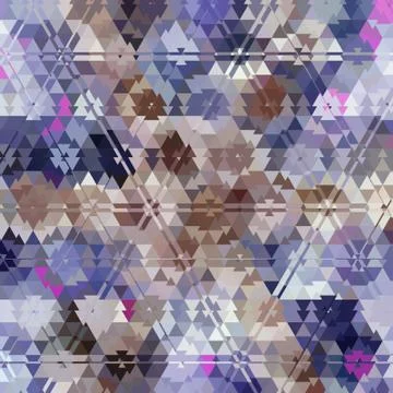 Triangle multicolor background, light pastel blue, pink and lilas color イラスト素材