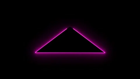 Triangle neon frame background . seamless lopped animation 스톡 동영상 332958947