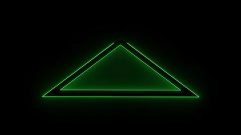 Triangle neon frame background . seamless lopped animation Видео 332958956