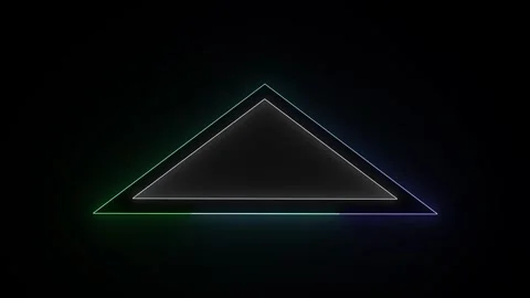 Triangle neon frame background . seamless lopped animation Видео 332958972