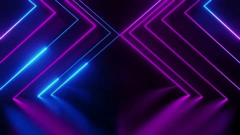 Triangle neon stripe background. Stock Footage 231014322