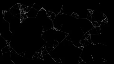 Triangle Network Overlay Digital Animation Stock Footage 335149169