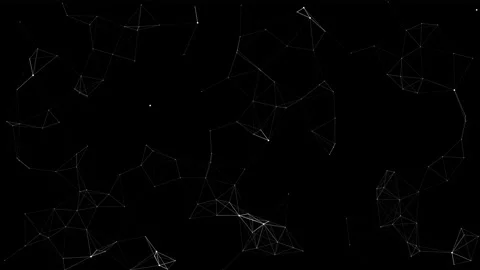Triangle Node Network Overlay Animation Stock Footage 335144447