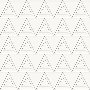 Triangle ornament seamless pattern in line design. triangle geometric decorative Stock Illustration