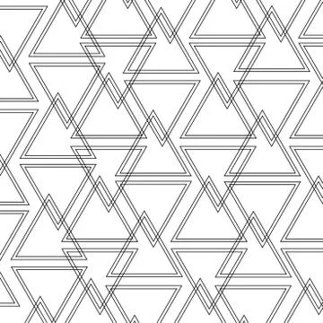Triangle outline pattern Illustrazione stock