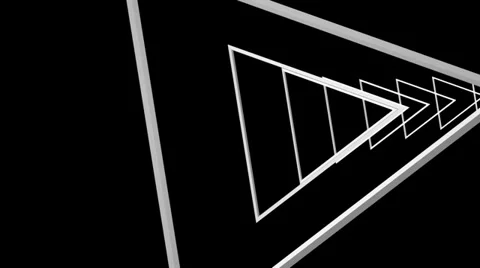 Triangle outline tunnel Stock-Footage 32349881