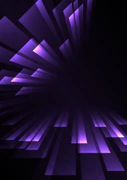Triangle overlap stripe rush in dark background Illustrazione stock