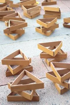 Triangle packaging Stock Photos