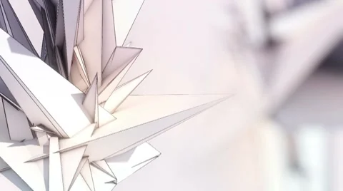 Triangle - Paper - Two Objects - Focus Stock Footage