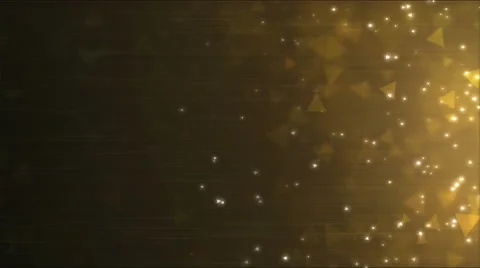 Triangle Particle Background Animation - Loop Golden Stock Footage 52881212