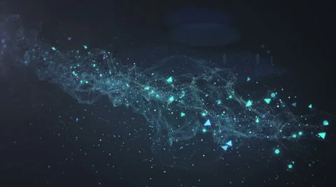 Triangle particle Stock Footage 62535203