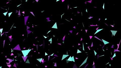 Triangle particles Stock Footage 276222985