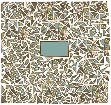 Triangle pattern background. Hand drawn vector illustration Illustrazione stock