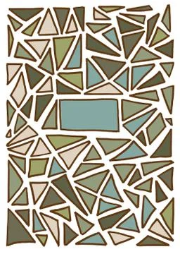 Triangle pattern background. Hand drawn vector illustration 스톡 일러스트