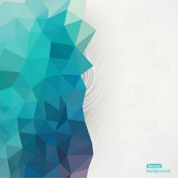 Triangle pattern background, triangle background, vector illustration with pl Stock Illustration