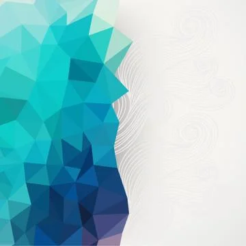 Triangle pattern background, triangle background, illustration with plenty sp Stockillustratie