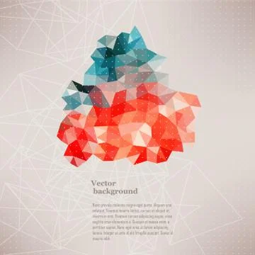 Triangle pattern background, triangle background, vector illustration with pl Illustrazione stock