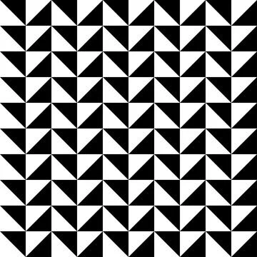 Triangle pattern background with white and black triangle Stock Illustration