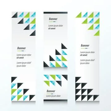 Triangle pattern  banner Illustrazione stock