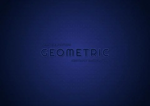 Triangle pattern blue color background geometric style Stock Illustration