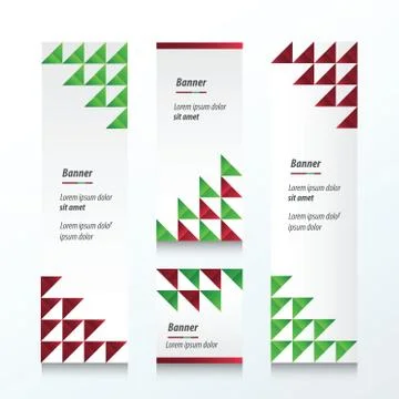 Triangle pattern  Christmas Styles color Stock Illustration