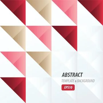 Triangle pattern design  pink, red, Brown Illustrazione stock