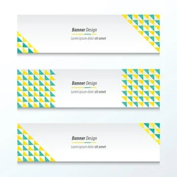 Triangle pattern  Green And Yellow  Styles Illustrazione stock