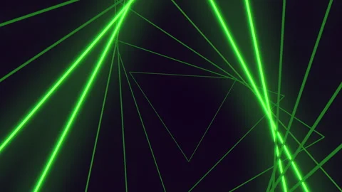 Triangle pattern of green lines versatile background or texture design Stock Footage 263809056