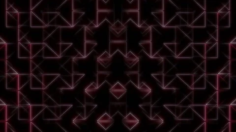 Triangle pattern Neon Stage Colorful Light streaks VJ Loop Video stock 147719468