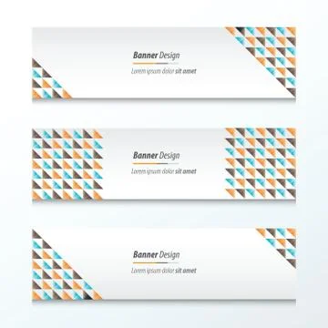 Triangle pattern   Orange, blue, brown Styles Illustrazione stock