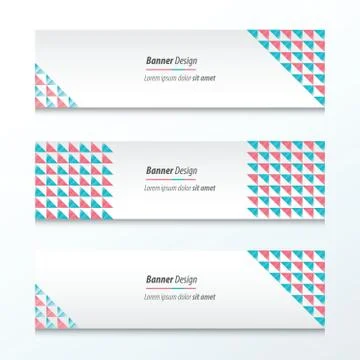 Triangle pattern  Pink And Blue Illustrazione stock