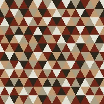 Triangle pattern with retro and fashion concept seamless background. Stock Illustration