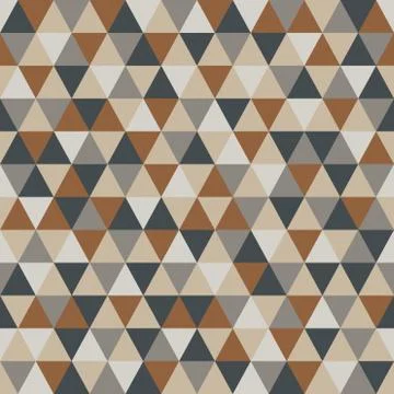 Triangle pattern with retro and fashion concept seamless background. Stock Illustration