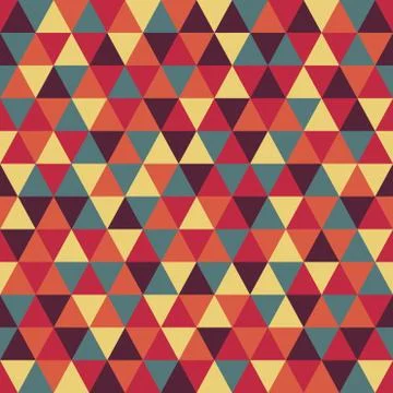 Triangle pattern with retro and fashion concept seamless background Stockillustratie